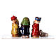 Nativity line for children 7 pcs 6 cm in coloured ceramic s5