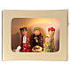 Natividade de Jesus 7 figuras cerâmica colorida Presépio para Crianças altura média 6 cm s1