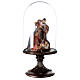 Nativity in glass bell resin 45 cm s4