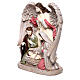 Resin Holy Family with angel 25x20x15 cm for Nativity Scene with figurines of 20 cm s2