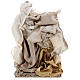 Holy Family 30 cm resin and golden fabric s4