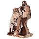 Nativity in white resin and cloth 27.5 cm s2