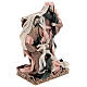 Nativity in peach and beige resin and cloth 28 cm s3
