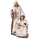 Resin Holy Family statue in cream 20 cm s2