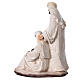 Resin Holy Family statue in cream 20 cm s4