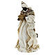 Nativity in Venitian style, set of 6, resin and gold-cream fabric, 40 cm average height s7