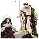 Nativity Scene set of 6, traditional color, resin and fabric, Shabby Chic, 40 cm average height s5