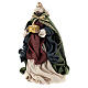 Nativity Scene set of 6, traditional colours, resin and fabric, Shabby chic, 30 cm average height s9