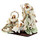 Heilige Familie venezianischer Stil aus Harz und Stoff, 40 cm s3