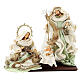 Holy Family nativity set resin fabric Venetian style 40 cm s1