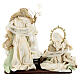 Holy Family nativity set resin fabric Venetian style 40 cm s7