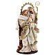 Holy Family set resin cloth brown gold 50 cm shabby Chic s5
