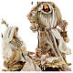 Nativity Scene set of 6, resin and fabric, Venetian style, 40 cm average height s7