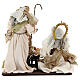 Nativity Scene set of 6, resin and fabric, Venetian style, 40 cm average height s12