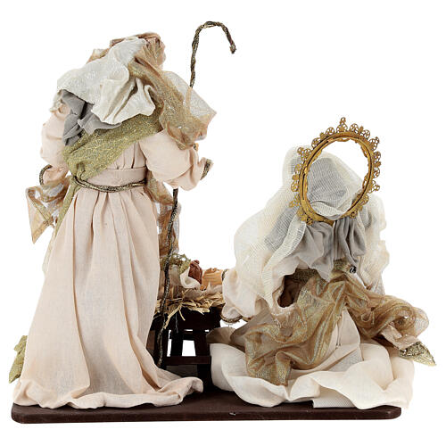 Nativité 6 pcs style vénitien résine et tissu 40 cm 12