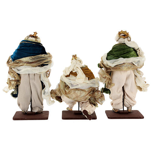 Nativité 6 pcs style vénitien résine et tissu 40 cm 13