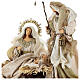 Resin Nativity scene 6 pcs fabric Venetian style 40 cm s5