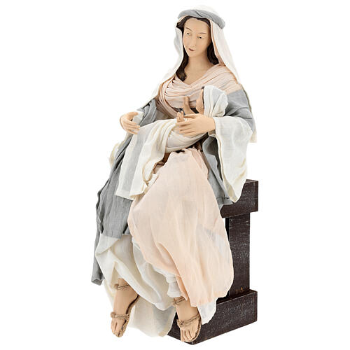 Holy Family statue H 60 cm shabby chic 3