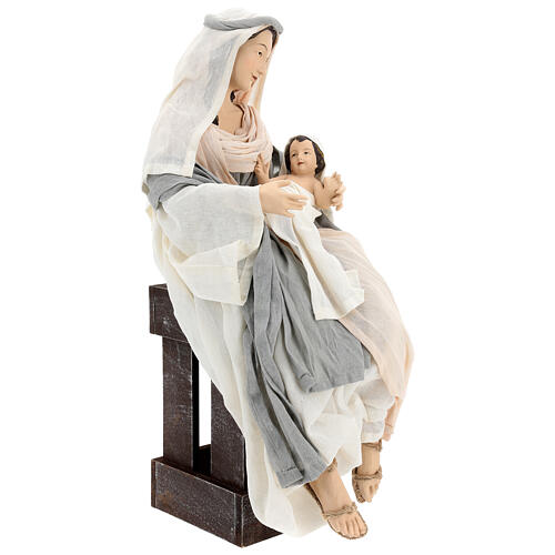 Holy Family statue H 60 cm shabby chic 5
