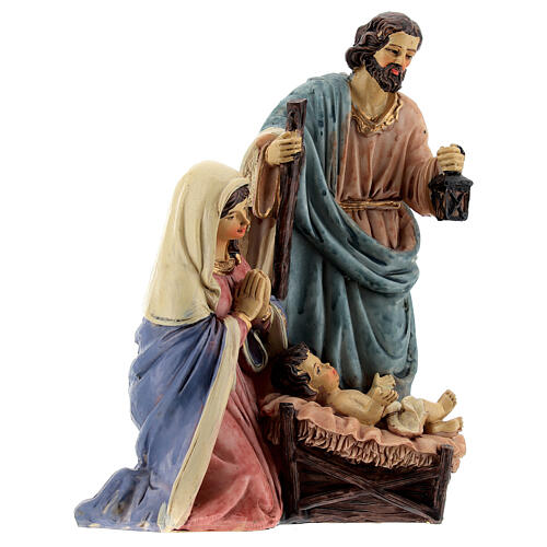 Natività H 16 cm su base unica PVC 3