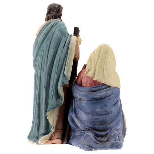 Holy Family statue H 16 cm one base PVC 4