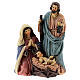 Holy Family statue H 16 cm one base PVC s1