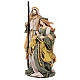 Natività su base Shabby Chic 45 cm resina stoffa s3