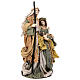 Natività su base Shabby Chic 45 cm resina stoffa s4