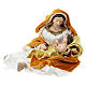 Golden Nativity Scene in Venetian style, set of 2, resin and fabric, 40 cm s2