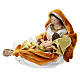 Golden Nativity Scene in Venetian style, set of 2, resin and fabric, 40 cm s4
