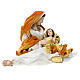 Golden Nativity Scene in Venetian style, set of 2, resin and fabric, 40 cm s6