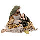 Shabby Chic Nativity Scene, set of 2, resin and fabric, 40 cm s6