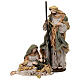 Holy Family set 2 pcs Shabby Chic 40 cm resin and cloth s1