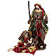 Venetian style Nativity Scene, red and gold, set of 2, 40 cm s1