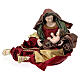Venetian style Nativity Scene, red and gold, set of 2, 40 cm s2