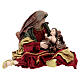 Natividade estilo veneziano vermelho e ouro, altura 39 cm s6