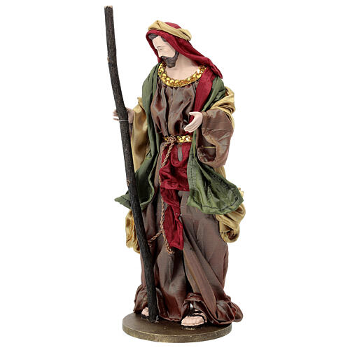 Holy Family Venetian style red and gold 2 pcs 40 cm 5