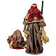 Holy Family Venetian style red and gold 2 pcs 40 cm s8