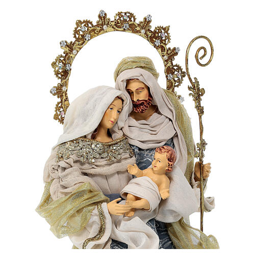 Natividade com base estilo veneziano, altura 50 cm 2