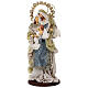 Holy Family statue on base Venetian style resin 50 cm s3