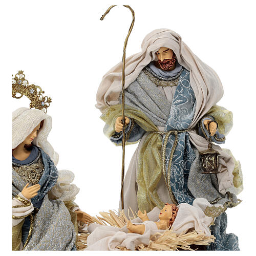 Natività su base rettangolare stile veneziano 35 cm 5