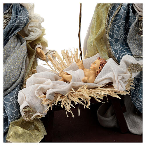 Scena narodzin Jezusa na prostokątnej podstawie, styl wenecki, h 35 cm 6