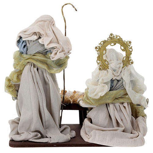 Holy Family statue on rectangular base Venetian style 35 cm 8