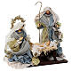 Holy Family statue on rectangular base Venetian style 35 cm s7
