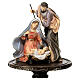 Nativity Scene on a round pedestal with glass dome 35 cm s2