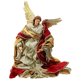 Angel, resin and fabric, for Light of Hope Nativity Scene of 80 cm
