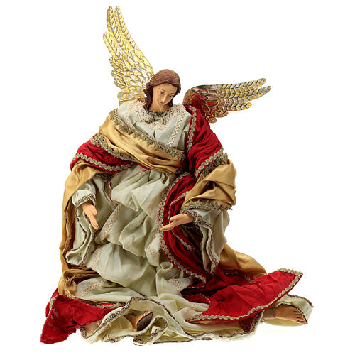 Angel, resin and fabric, for Light of Hope Nativity Scene of 80 cm 1