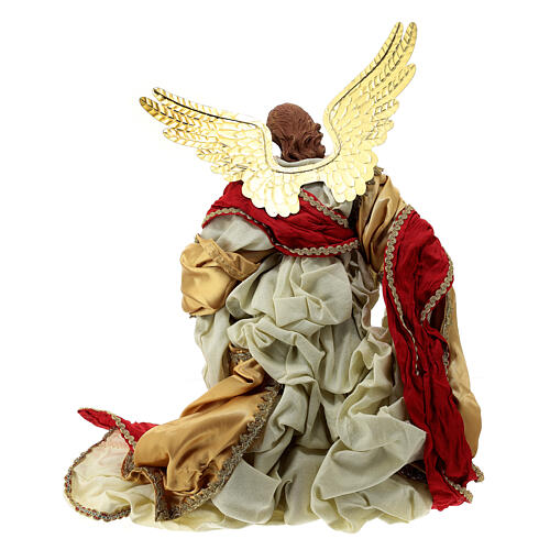 Angel, resin and fabric, for Light of Hope Nativity Scene of 80 cm 5