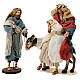 Nativity with donkey, resin and fabric, for Light of Hope Nativity Scene of 30 cm s1