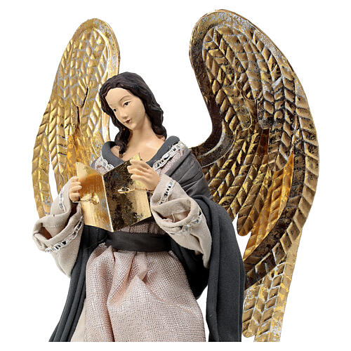 Estatua ángel sentado 35 cm Morning en Belén 2